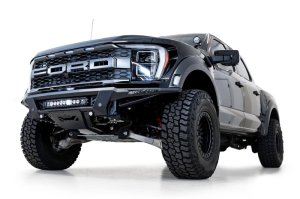 Ford F-150 Raptor Bumper - Front - Addictive Desert Designs - Phantom - Hammer Black with Satin Black Panels - `21-`23